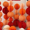 Factory wholesale honeycomb balls, birthday party decoration, wedding house, wedding festival roof decoration, honeycomb paper lanterns Specification image